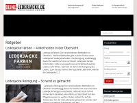 Screenshot des Blogs Deine-Lederjacke.de