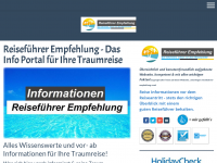 Screenshot des Blogs Reisefuehrer Empfehlung & Reiseinfos zu über 600 Traumreiseziele!