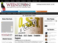 Screenshot des Blogs WeinSpion