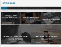 Screenshot des Blogs uptechblog.at – Blog über Computer, Smartphones, Tablets und Techniktipps.