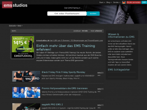 Screenshot des Blogs emsstudios.de – ems fitness – ems training – ems sport