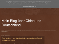 Screenshot des Blogs Mein Blog über China und Deutschland