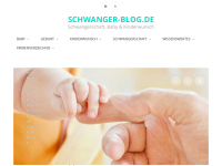 Screenshot des Blogs schwanger-blog.de – Blog über Schwangerschaft