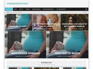 Screenshot des Blogs schwangerschaft-blog.at – Blog über Schwangerschaft, Geburt, Baby und Kinderwunsch.
