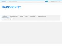 Screenshot des Blogs transportly.at – Blog für Carsharing, Autovermietung und Taxis