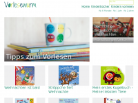 Screenshot des Blogs Vorlesewurm