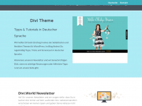 Screenshot des Blogs Divi World