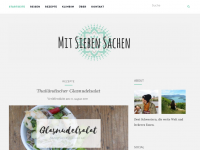 Screenshot des Blogs Mit Sieben Sachen