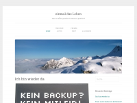 Screenshot des Blogs einmal das leben