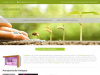 Screenshot des Blogs HyGarden – Hydroponischer Pflanzenbau