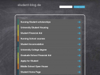 Screenshot des Blogs studentblog
