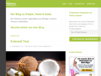 Screenshot des Blogs vitaliness.de