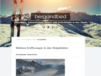 Screenshot des Blogs Bergandbed Ski Blog