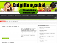 Screenshot des Blogs Entgiftungsdiät