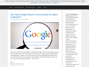 Screenshot des Blogs eCommerce Praxis