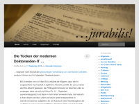 Screenshot des Blogs …jurabilis!