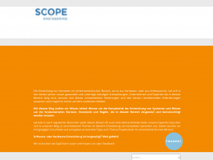 Screenshot des Blogs Entwicklung komplexer Systeme