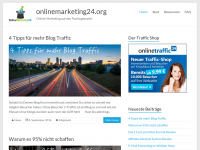 Screenshot des Blogs Onlinemarketing24 Blog