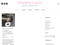 Screenshot des Blogs Shopping Luxury – Der andere Luxus-Blog