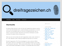 Screenshot des Blogs Die drei Fragezeichen Blog