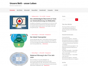 Screenshot des Blogs lebens-welt.at – Meinung bilden
