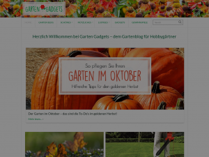 Screenshot des Blogs Garten Gadgets