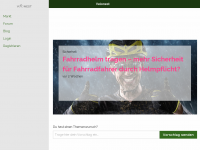 Screenshot des Blogs Velonest