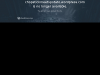 Screenshot des Blogs Chopstickmeetspotato
