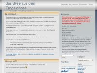 Screenshot des Blogs Das Böse aus dem Erdgeschoss