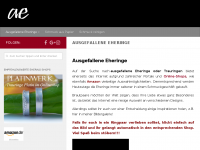 Screenshot des Blogs Ausgefallene Eheringe