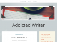 Screenshot des Blogs Addicted Writer