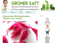Screenshot des Blogs Grünersaft.de