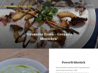 Screenshot des Blogs Gesundes-Essen.bio