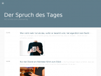 Screenshot des Blogs Spruch des Tages