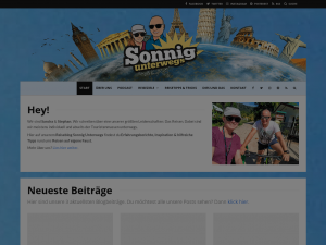 Screenshot des Blogs Sonnig Unterwegs
