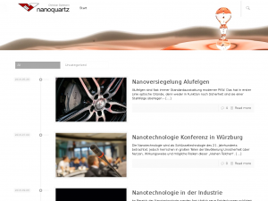 Screenshot des Blogs Nanotechnologie | Nanobeschichtung | Nanoprodukte | Nanoversiegelung