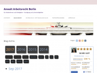 Screenshot des Blogs Anwalt Arbeitsrecht Berlin