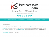 Screenshot des Blogs Kreativ Blog – DIY & Gadgets # Kreativeseite.com
