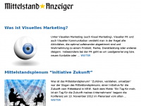 Screenshot des Blogs Mittelstand Anzeiger