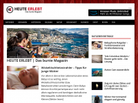 Screenshot des Blogs Heute erlebt | Ratgeber Magazin