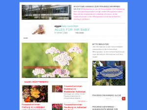 Screenshot des Blogs Frauenschwimmen | Schwimmen für Frauen und Mädchen im Hallenbad resp. in der Schwimmhalle