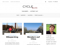 Screenshot des Blogs Cycle-Blog