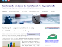 Screenshot des Blogs Familienspiele – das gemeinsame Erlebnis im Alltag