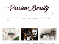 Screenshot des Blogs Passion Beauty