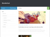 Screenshot des Blogs Wanderlust Blog