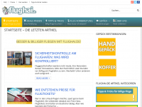Screenshot des Blogs flughai.de – Billiger & Besser fliegen!