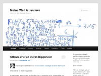 Screenshot des Blogs Meine Welt ist anders