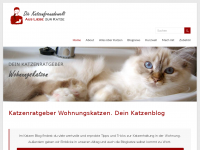 Screenshot des Blogs Die Katzenfreundewelt | Katzenblog besser leben mit Katzen