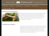 Screenshot des Blogs Palettenmöbel & Palettenpolster