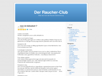 Screenshot des Blogs Der Raucher-Club